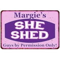 thumbnail image 1 of Margie's Purple & Pink SHE SHED Vintage Sign 8x12 Woman Wall Decor 208120040291, 1 of 1