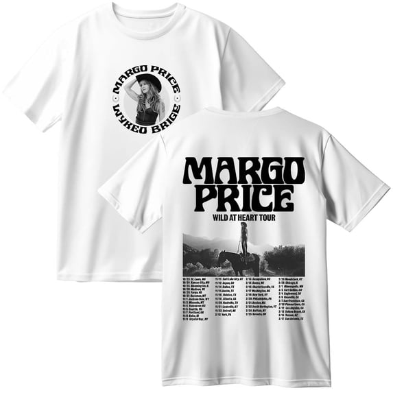 Margo Price Wild At Heart Tour Merch Cotton T-Shirt Women Men Fashion Crewneck Short Sleeve Tee