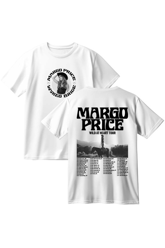 Margo Price Wild At Heart Tour Merch Cotton T-Shirt Women Men Fashion Crewneck Short Sleeve Tee
