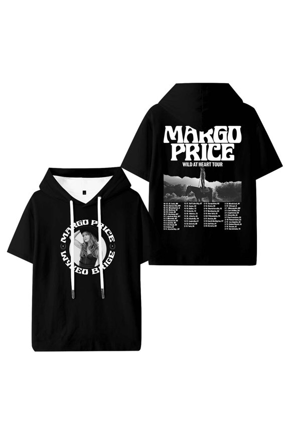 Margo Price Wild At Heart Tour Merch Hooded T-Shirts Women Men Short Sleeve Tee Casual Fashion Clothes
