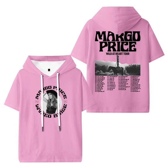 Margo Price Wild At Heart Tour Merch Hooded T-Shirts Women Men Short Sleeve Tee Casual Fashion Clothes