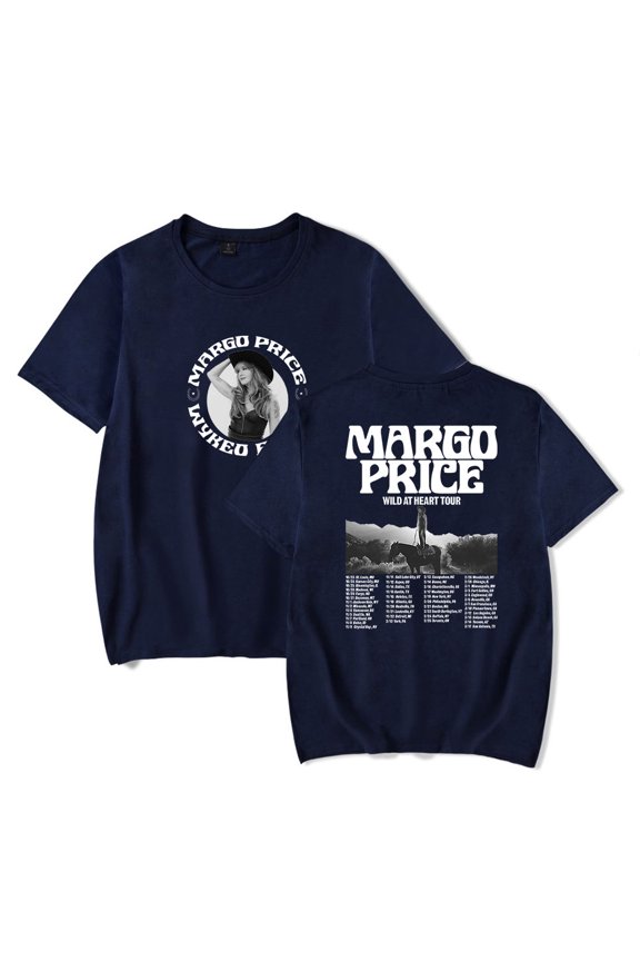 Margo Price Wild At Heart Tour Merch T-Shirt Women Men Casual Crewneck Short Sleeve Fashion Tee