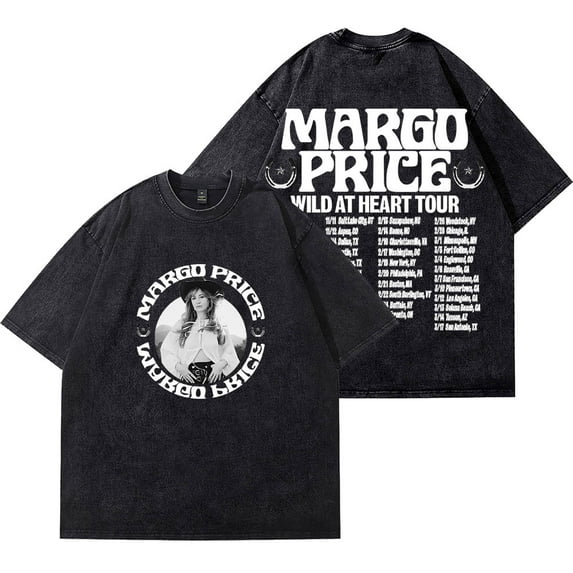 Margo Price Wild At Heart Tour Vintage Wash T-Shirts Women Men Fashion Cotton Short Sleeve Tee