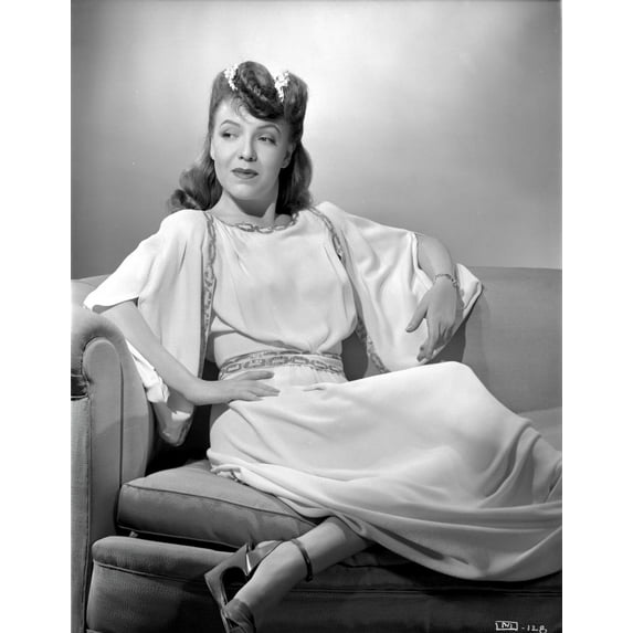Margo on a Dress sitting and posed Photo Print (24 x 30)
