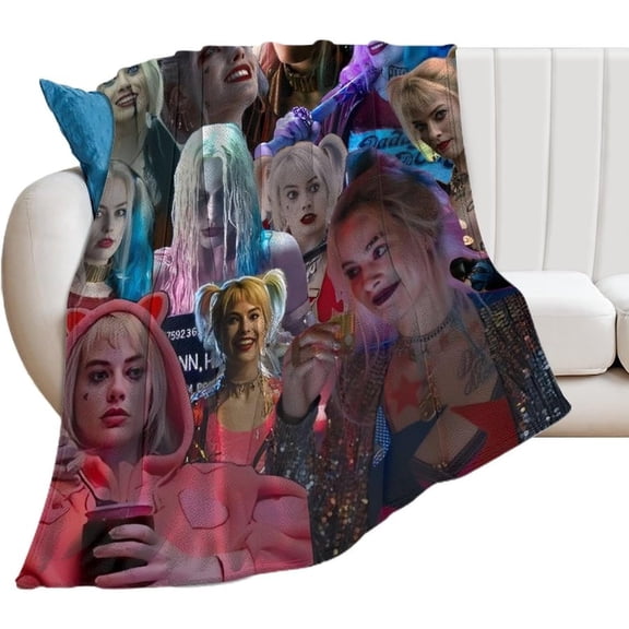 Margot Robbie Blanket Beautiful #7 Ultra Soft Flannel Fleece Blanket Stylish Bedroom Living Room Sofa Warm Blanket All Season Use 30""*40""（76 * 100cm）, Style