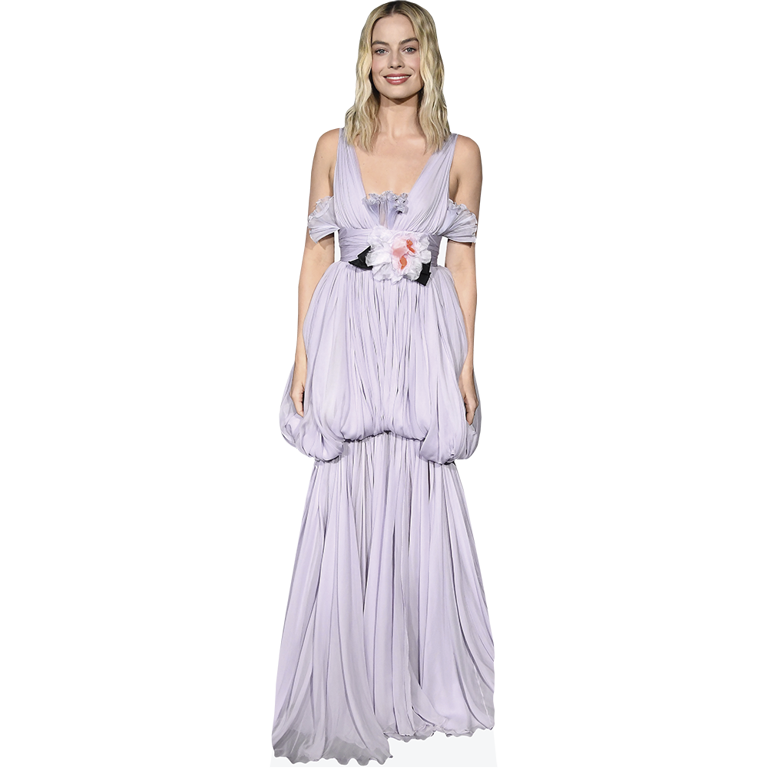 Margot Robbie (Purple Dress) Lifesize Cardboard Cutout Standee - Walmart.com