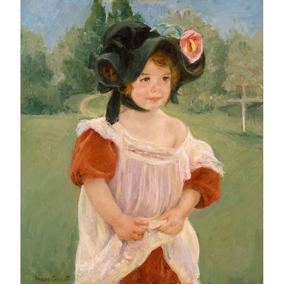 Margot Standing In A Garden Fine Art (18 x 24)