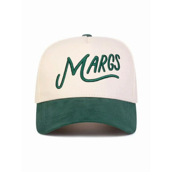 Margs Embroidered Trucker Hat, Adjustable Snapback Cap for Men and Women, Fun Margarita Inspired Baseball Hat, Stylish Retro Party Accessory for Casual Outfits