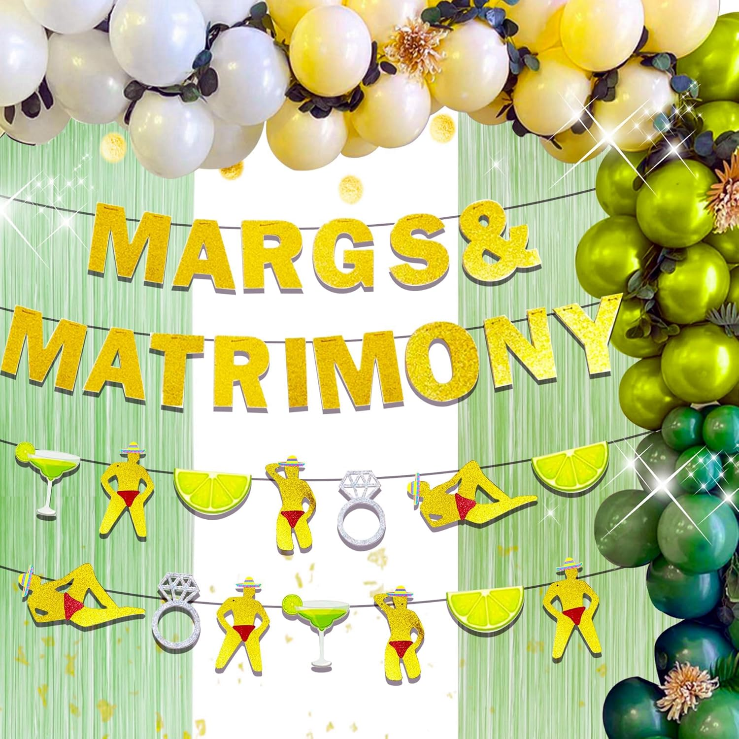 Margs And Matrimony Bachelorette Banner Sign Margs And Matrimony ...