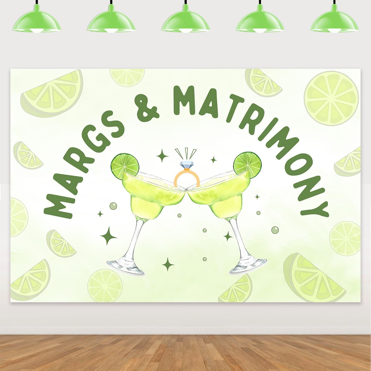 Margs and Matrimony Bachelorette Decorations Backdrop Bachelorette ...