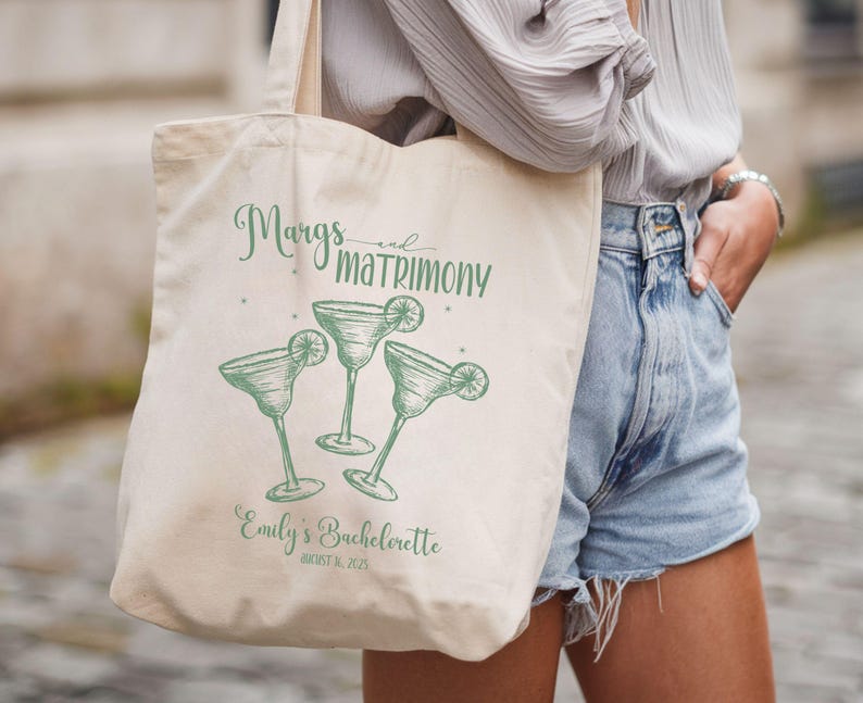 Margs and Matrimony Bachelorette Tote – Tequila Bachelorette, Cabo ...