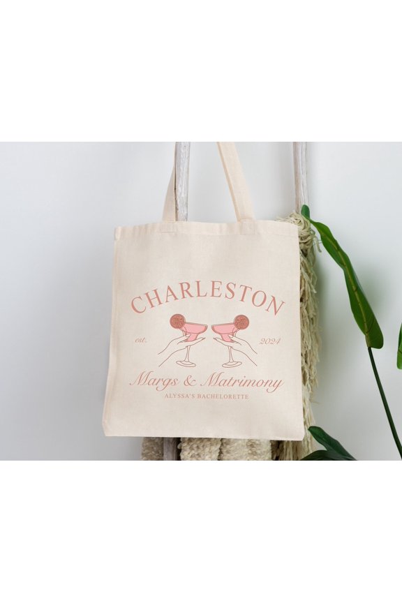 Margs and Matrimony Tote Destination Wedding Welcome Totes Margarita Bach Tote Beach Weddi