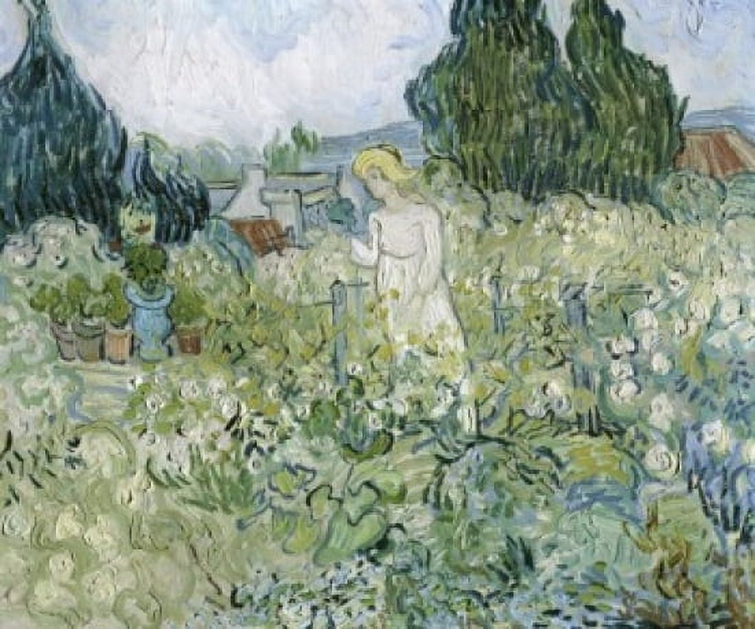 Marguerite Gachet in the Garden at Auvers-sur-Oise 1890 Vincent van Gogh (1853-1890 Dutch) Oil on canvas Musee dOrsay Paris France Canvas Art - Vincent van Gogh (24 x 36)