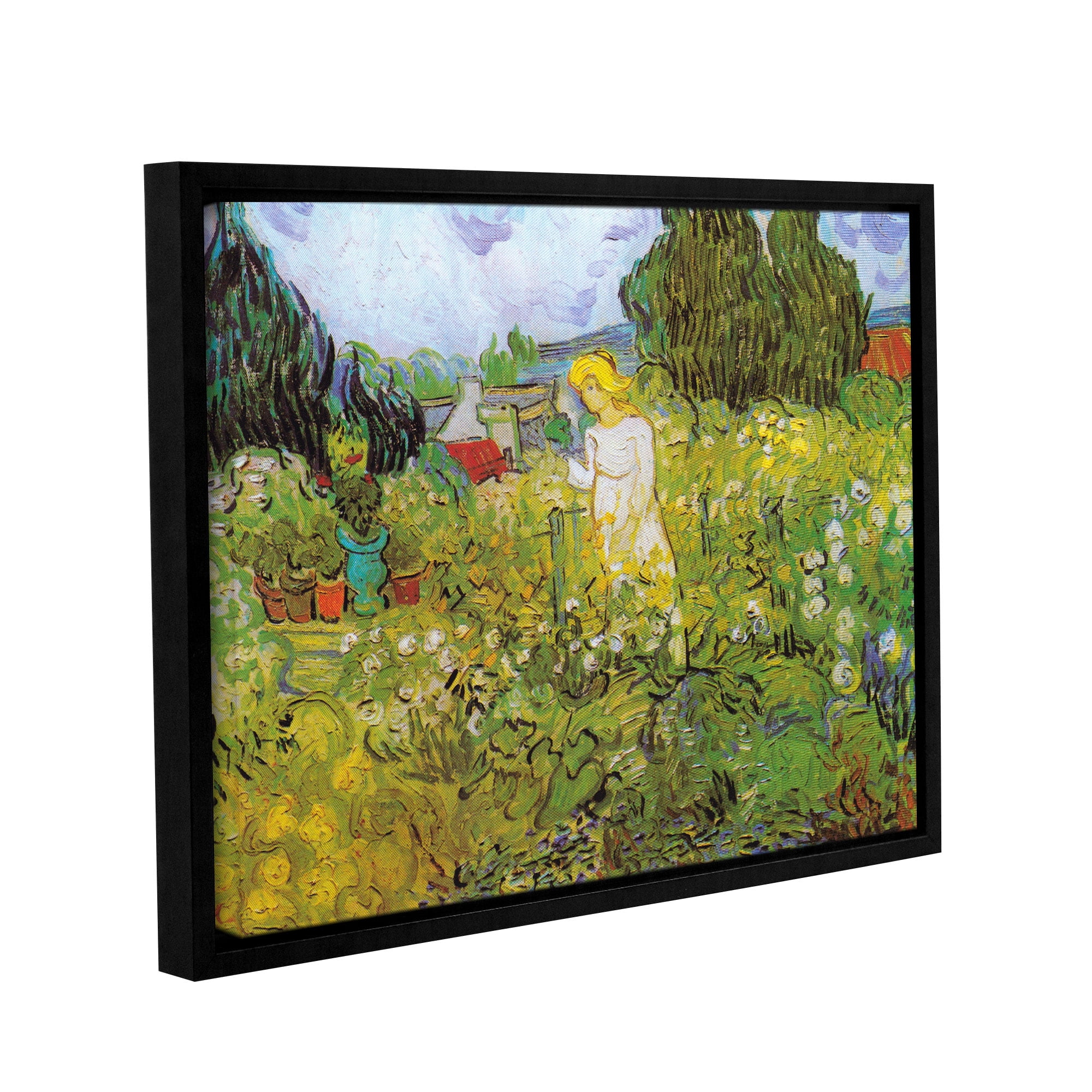 Marguerite Gachet in the Garden Gallery Wrapped Floater-framed Canvas