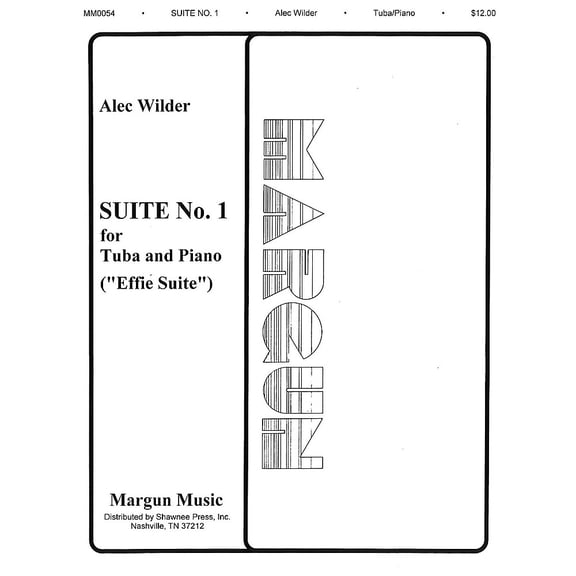 Margun Music Suite No. 1 (Effie) (Tuba in C (B.C.) and Piano) Shawnee Press Series