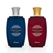 Marha Pour Homme & Marha Pour Femme - EDP Sprays 100ML 3.4 OZ By Rasasi | Long Lasting & Luxurious Perfumes. LUXE BUNDLE