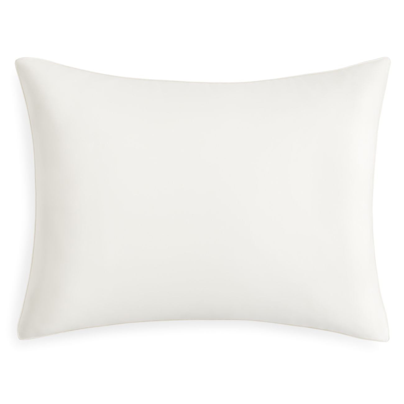 Mari Ann Silk Mulberry Silk-Filled Charmeuse Pillowcase, King, White
