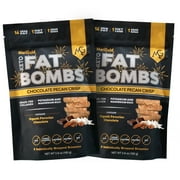 MariGold Keto Fat Bombs - Chocolate Pecan Crisp - Low Carb, Grass-fed Collagen Rich, Organic Cocoa Butter, Gluten-Free, Non-GMO 2 bags, 5 Servings each