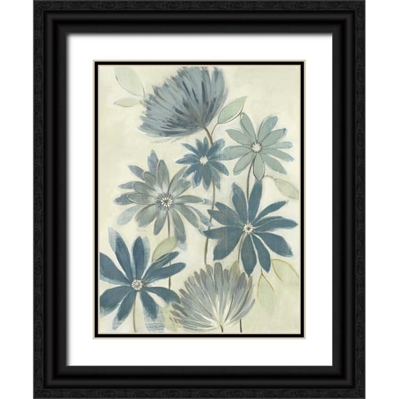 Maria 15x18 Black Ornate Wood Framed with Double Matting Museum Art Print Titled - Opposites Attract I