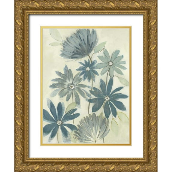 Maria 15x18 Gold Ornate Wood Framed with Double Matting Museum Art Print Titled - Opposites Attract I