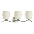 thumbnail image 1 of Maria 3-Light Brushed Nickel Bath Bracket with Satin Opal Glass - Brushed Nickel, 1 of 2