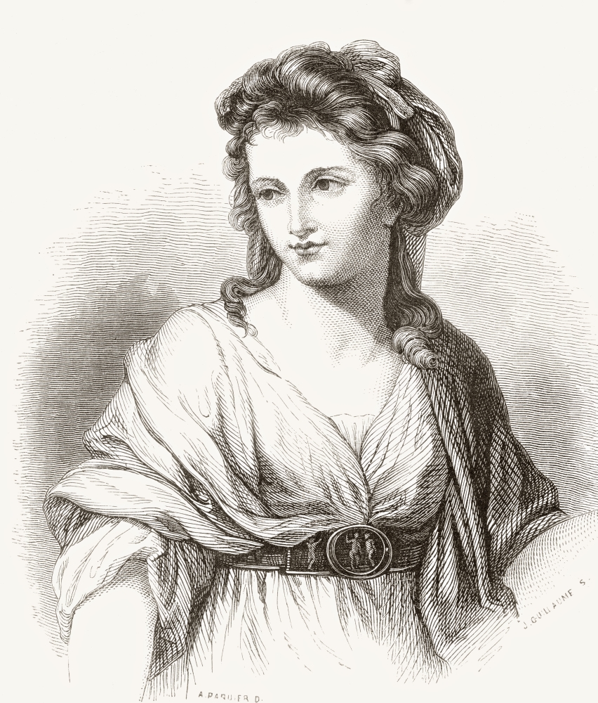 Maria Anna Angelika Or Angelica Katharina Kauffman 1741 Canvas Art - Ken Welsh Design Pics (13 x 15)