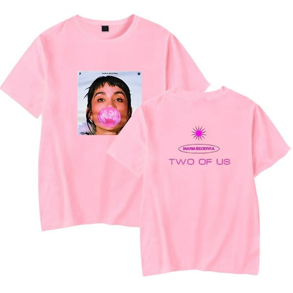Maria Becerra Remera Two Of Us T-Shirt Merch Women Men Clothes Trend Casual Short Sleeve Top
