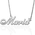 thumbnail image 1 of Maria Custom Name Necklace Customized Personalized Plated Name Necklace for Mother Daughter Friendship Women Valentine's Day Christmas Birthday New Year Silver, 1 of 7