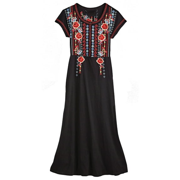 Maria Embroidered Dress - L