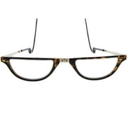 neckglasses stylish round leather neckband reading glasses - maria, 1.50
