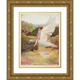 thumbnail image 1 of Maria Louise Kirk 11x14 Gold Ornate Wood Frame and Double Matted Museum Art Print Titled - Gallop, Gallop, My Little Horse (1916), 1 of 4
