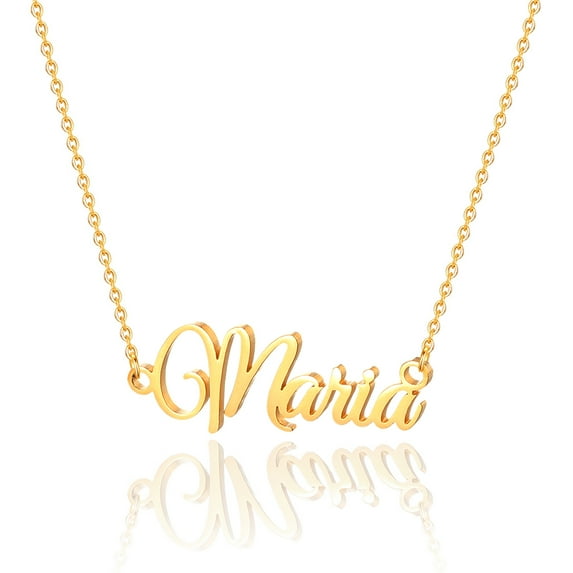 Maria Name Necklace Personalized, Custom Name Necklace Charm Jewelry Gift for Women