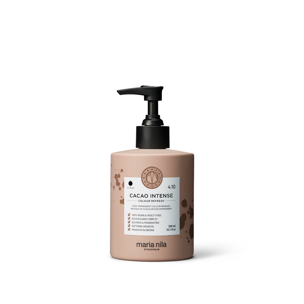 Maria Nila Colour Refresh, Cacao Intense 10.1 Fl Oz, Brown Hair Mask, Semi-Permanent Pigments, 100% Vegan & Sulfate/Paraben free
