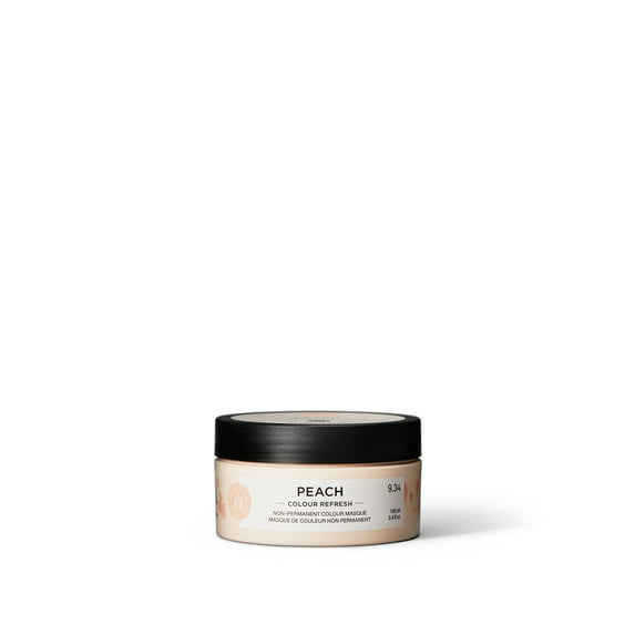 Maria Nila Colour Refresh, Peach 3.4 Fl Oz, Peach Hair Mask, Semi-Permanent Pigments, 100% Vegan & Sulfate/Paraben free