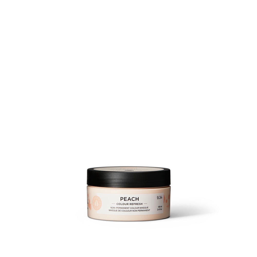 Maria Nila Colour Refresh, Peach 3.4 Fl Oz, Peach Hair Mask, Semi-Permanent Pigments, 100% Vegan & Sulfate/Paraben free