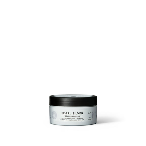 Maria Nila Colour Refresh, Pearl Silver 3.4 Fl Oz, Silver Violet Hair Mask, Semi-Permanent Pigments, 100% Vegan & Sulfate/Paraben free