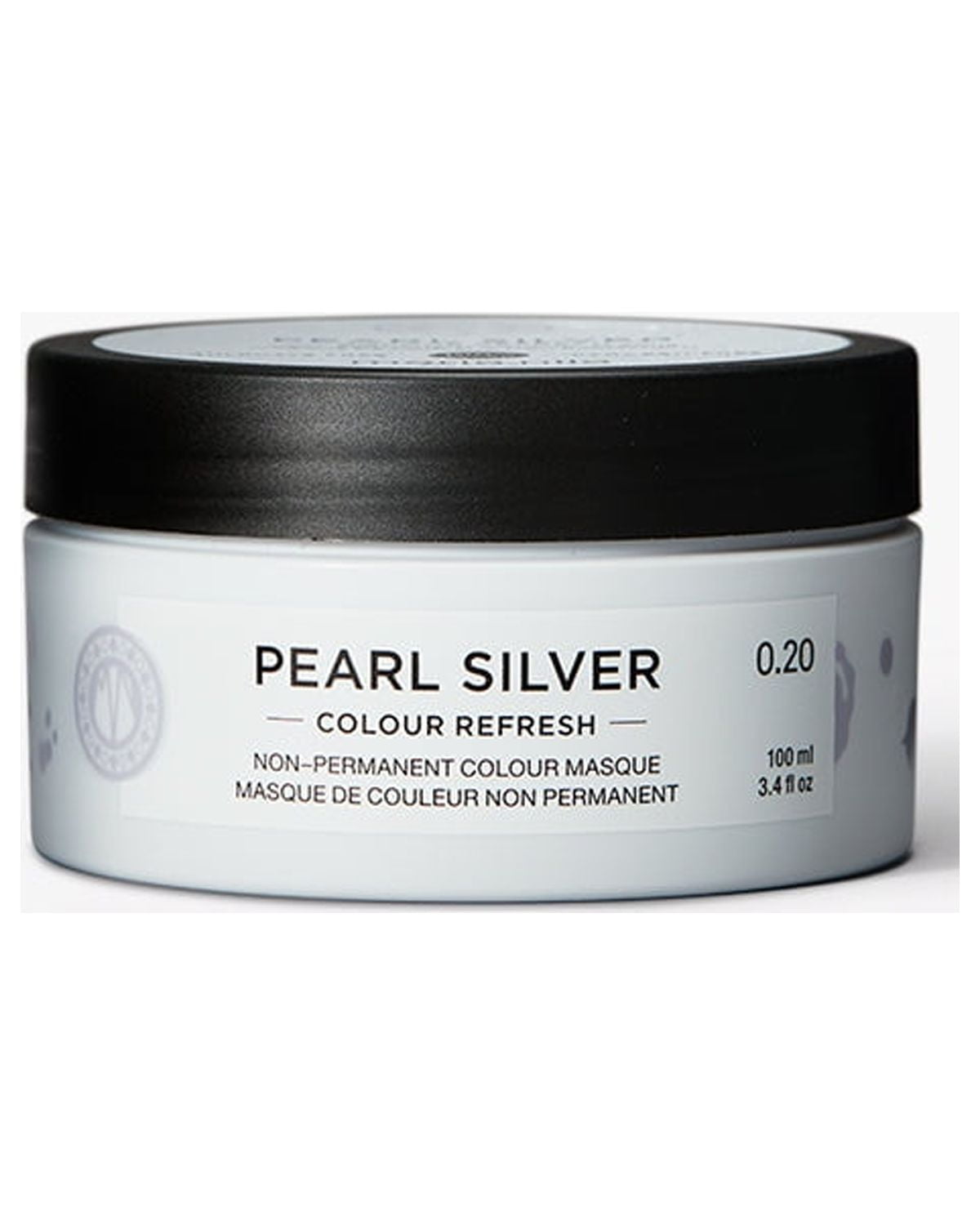 Maria Nila Color Refresh Pearl Silver, 3.4 Fl Oz / 100 ml, Silver Violet Color Bomb, Semi
