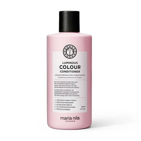 Maria Nila Luminous Colour, Conditioner 10.1 Fl Oz, Reduces Colour Loss from Washing, Pomegranate Counteracts Dehydration, 100% Vegan & Sulfate/Paraben free