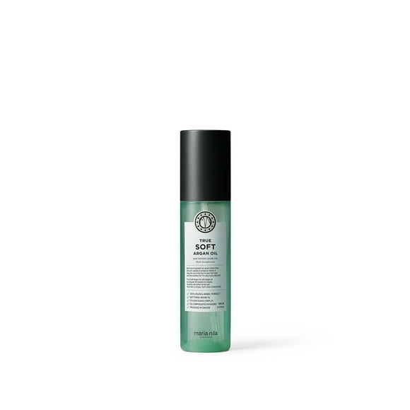 Maria Nila True Soft, Argan Oil 3.4 Fl Oz, For Dry Hair, Easily absorbed, Remoisturises & Reduces Frizz, 100% Vegan & Sulfate/Paraben free