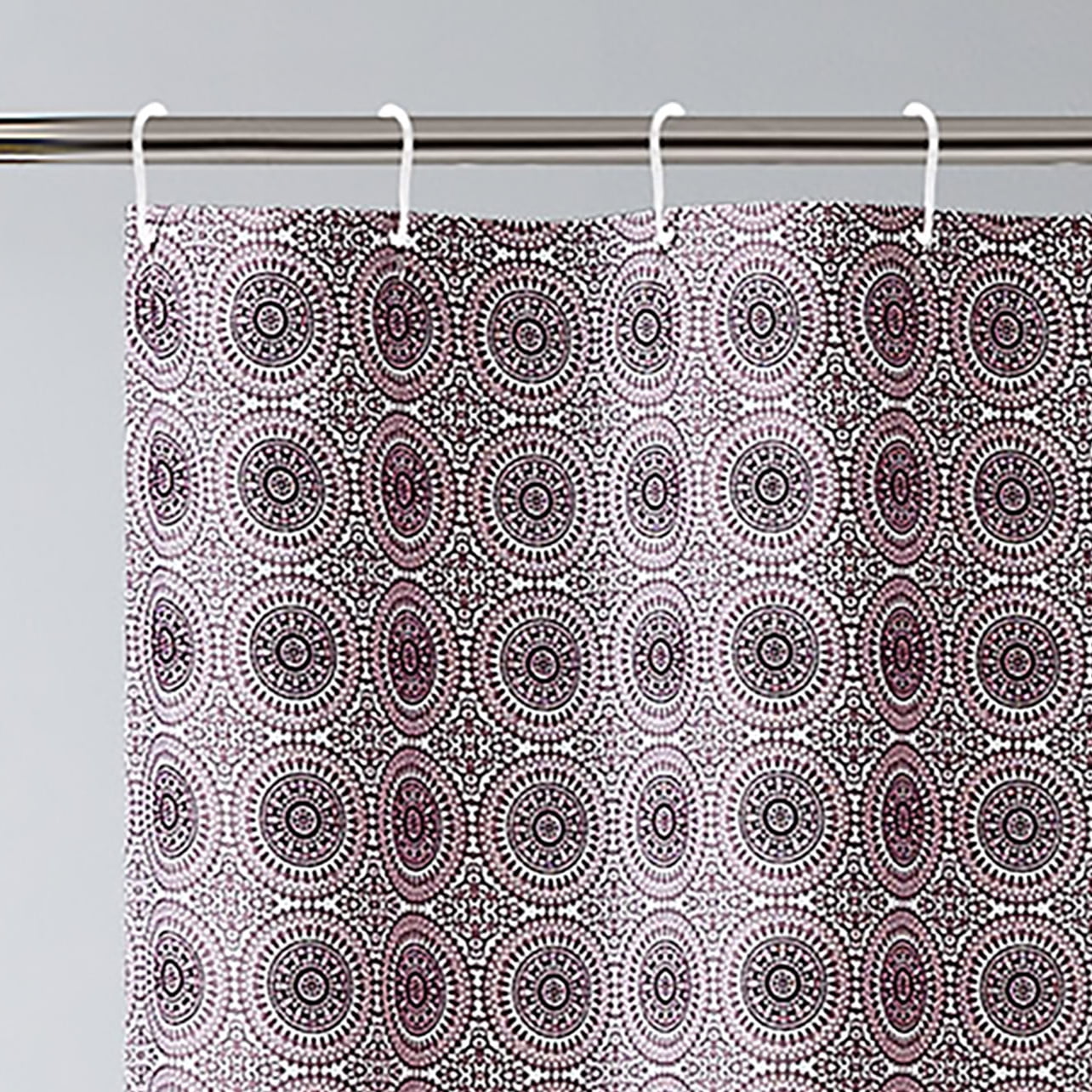 Maria Purple Medallion 13-piece Shower Curtain Set
