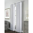 thumbnail image 1 of Maria Richly Textured Woven Grommet Curtain Panel 52" x 63" in White, 1 of 4