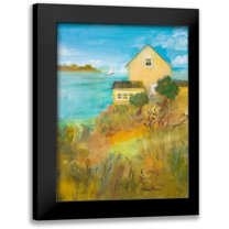Maria, Robin 12x14 Black Modern Framed Museum Art Print Titled - Home By the Sea