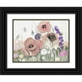 thumbnail image 1 of Maria, Robin 14x12 Black Ornate Wood Framed with Double Matting Museum Art Print Titled - Victory Pink Poppies I, 1 of 4