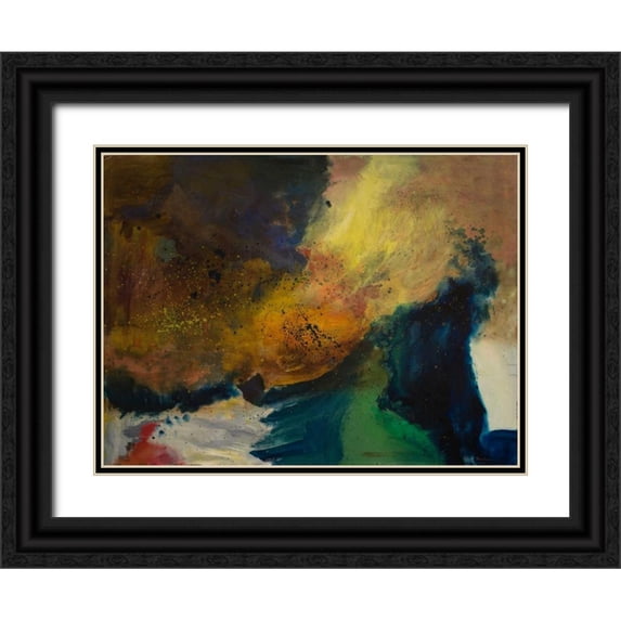 Maria, Robin 14x12 Black Ornate Wood Framed with Double Matting Museum Art Print Titled - Wave