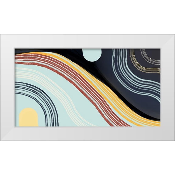 Maria, Robin 14x9 White Modern Wood Framed Museum Art Print Titled - Dusk To Dawn Horizontal