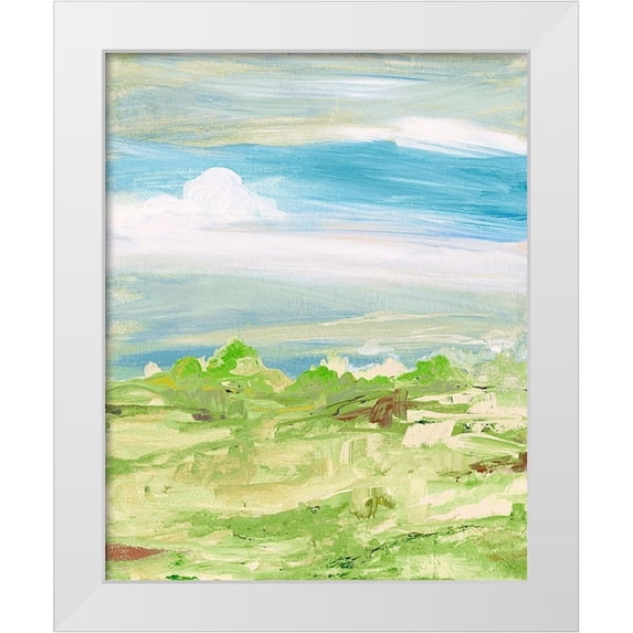 Maria, Robin 15x18 White Modern Wood Framed Museum Art Print Titled - My Dream Land II