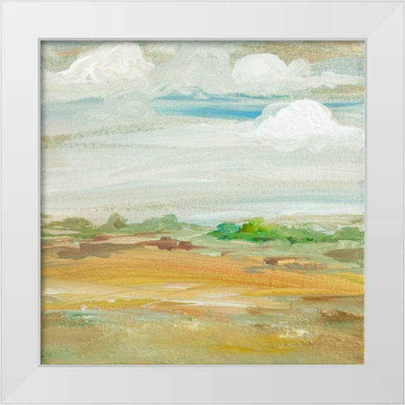 Maria, Robin 20x20 White Modern Wood Framed Museum Art Print Titled - My Land IV