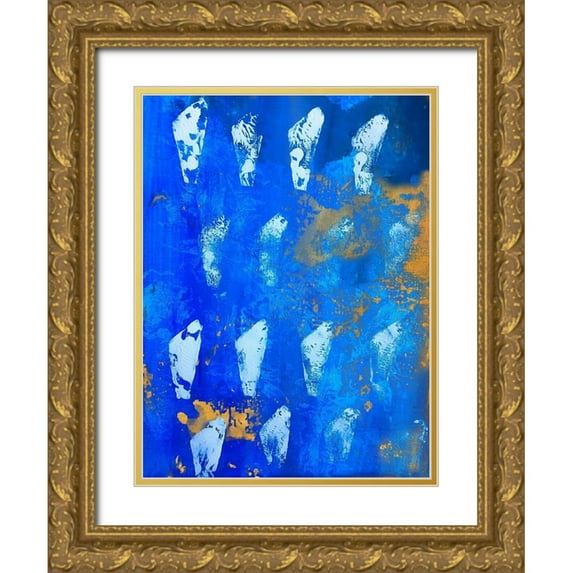 Maria, Robin 25x32 Gold Ornate Wood Framed with Double Matting Museum Art Print Titled - Modern Fossil