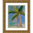 thumbnail image 1 of Maria, Robin 25x32 Gold Ornate Wood Framed with Double Matting Museum Art Print Titled - Tropical Palms I, 1 of 4
