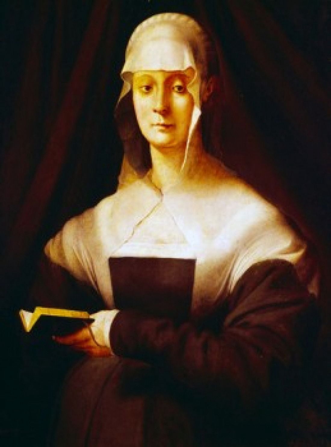 Maria Salviati by Jacopo Pontormo oil on panel 1537 (1494-1556) Italy Florence Uffizi Gallery Canvas Art - Jacopo Pontormo (18 x 24)